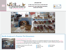 Tablet Screenshot of groomtownpetspa.com